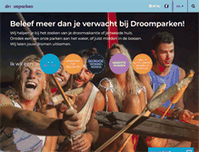 Tablet Screenshot of droomparken.nl